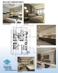 Blk 284 Yishun Avenue 6 (Yishun), HDB 4 Rooms #142985812